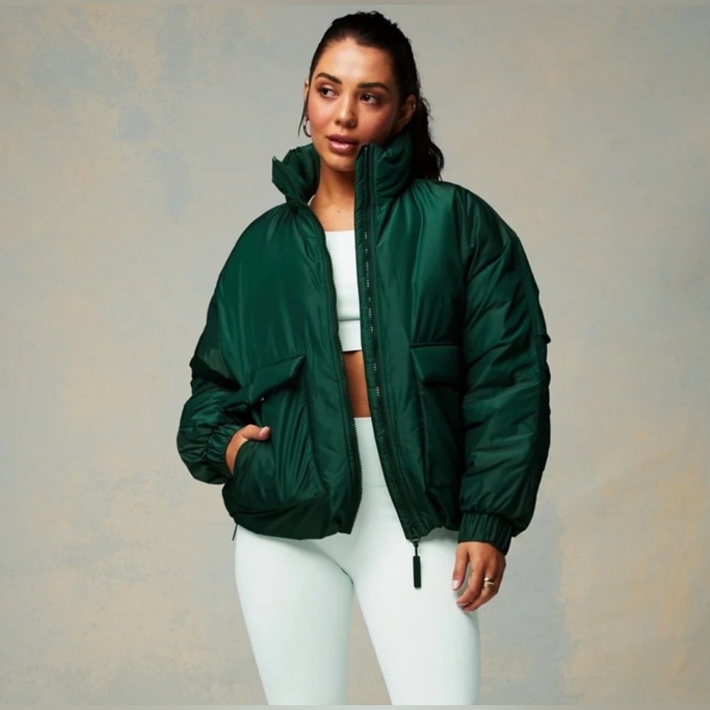Fabletics 🍀💚☘️Green All Weather Jacket - Sz Small -NWT